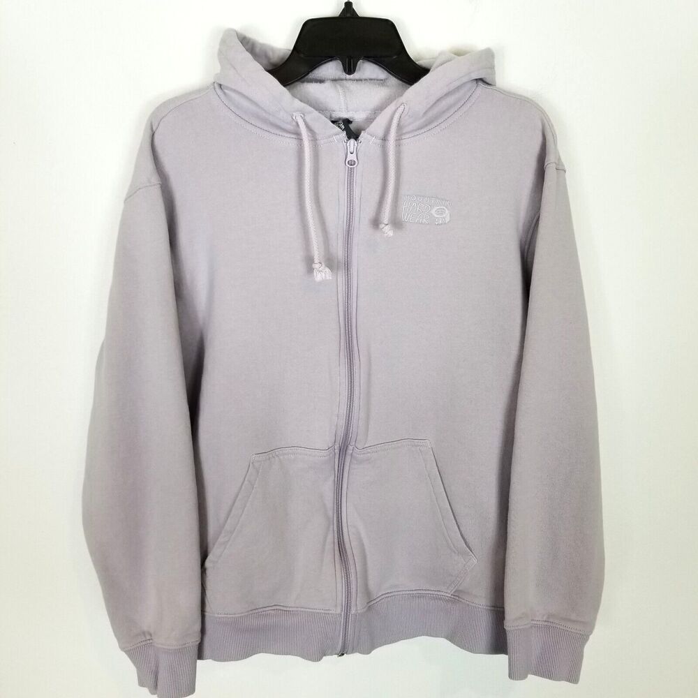 Mountain‎ Hardwear Women Zip Up Fleece Hoodie Sz XL Light Purple Outdoor